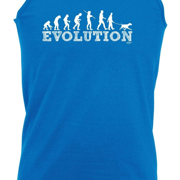 Animal Evolution Dog Walker - Funny Novelty Vest Singlet Unisex Tank Top - 123t Australia | Funny T-Shirts Mugs Novelty Gifts