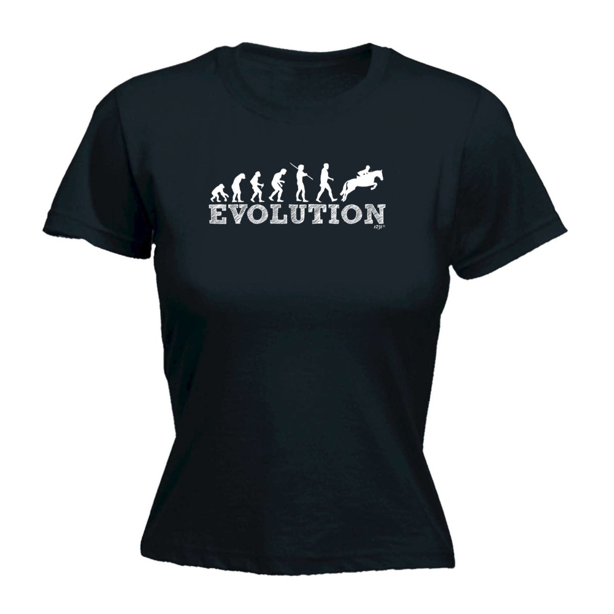 Animal Evolution Horse Jumping - Funny Novelty Womens T-Shirt T Shirt Tshirt - 123t Australia | Funny T-Shirts Mugs Novelty Gifts