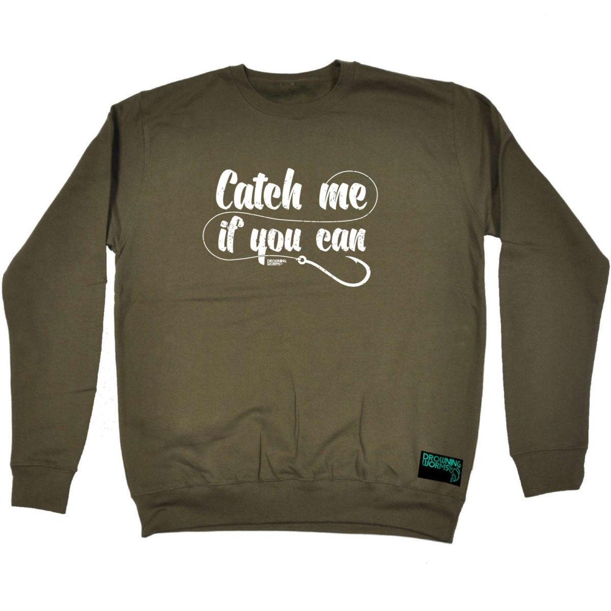 Animal Fishing Dw Catch Me If You Can - Funny Novelty Sweatshirt - 123t Australia | Funny T-Shirts Mugs Novelty Gifts