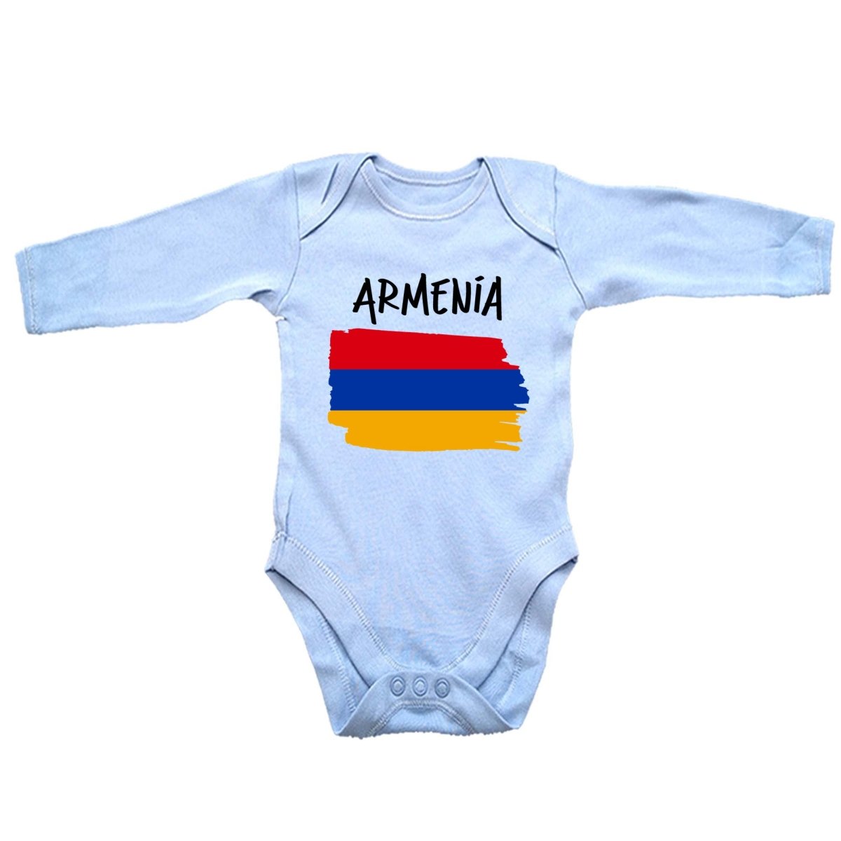 Armenia Country Flag Nationality - Babygrow Baby - 123t Australia | Funny T-Shirts Mugs Novelty Gifts