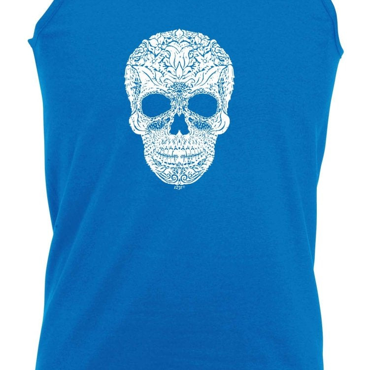 Artistic Skull - Funny Novelty Vest Singlet Unisex Tank Top - 123t Australia | Funny T-Shirts Mugs Novelty Gifts