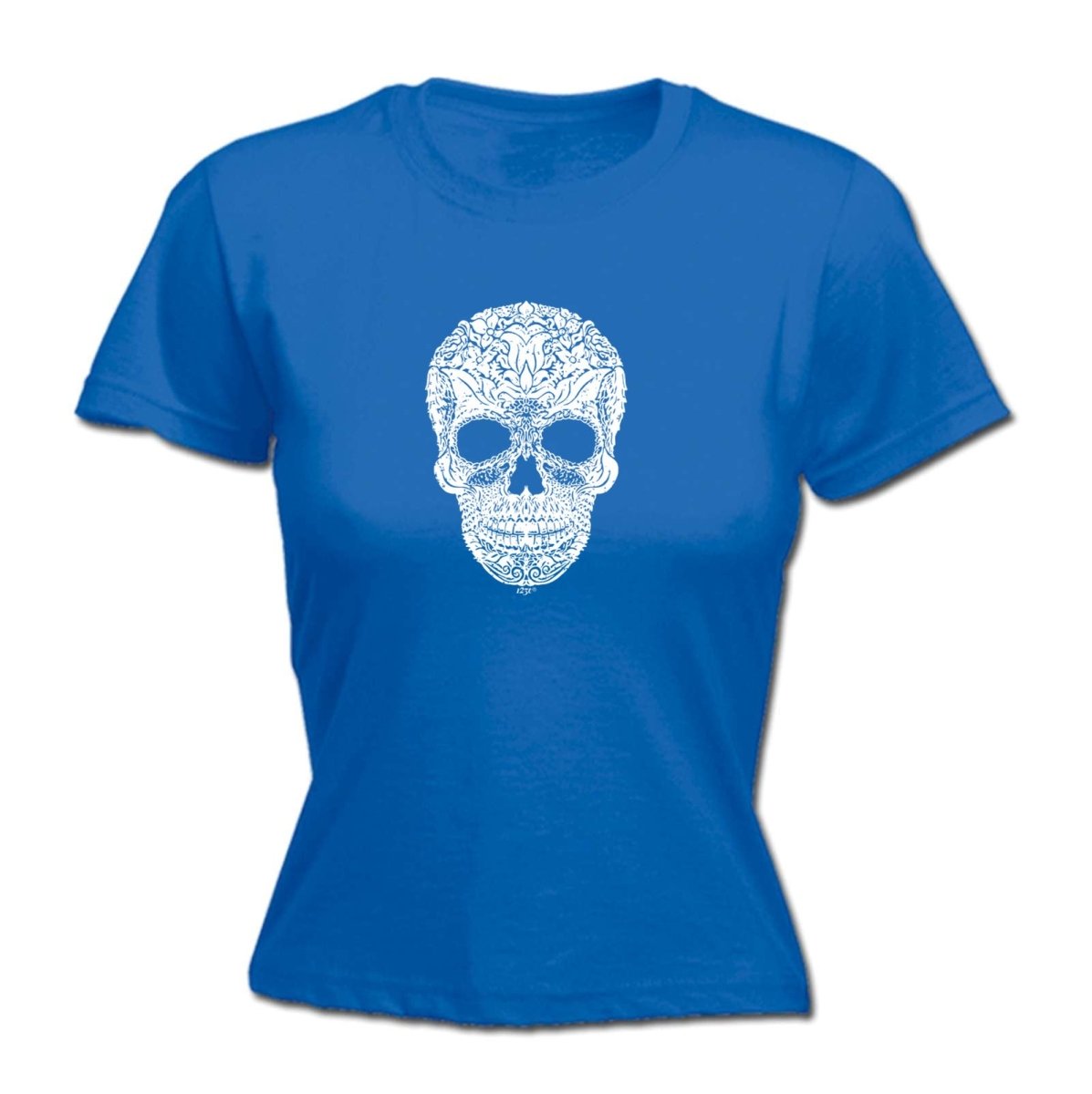 Artistic Skull - Funny Novelty Womens T-Shirt T Shirt Tshirt - 123t Australia | Funny T-Shirts Mugs Novelty Gifts