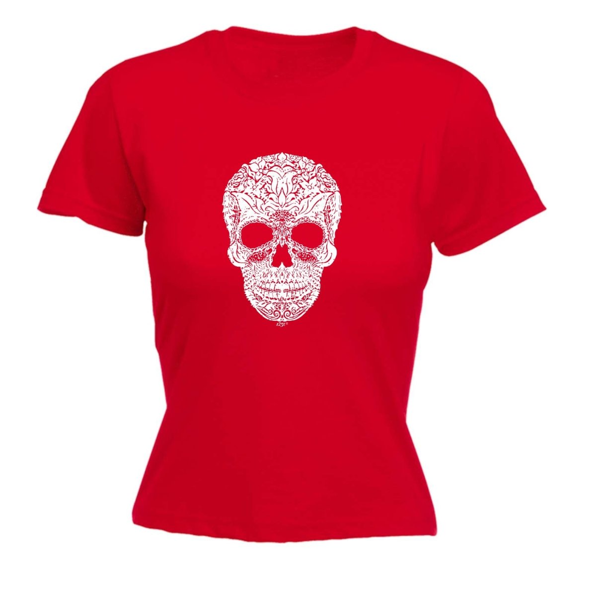 Artistic Skull - Funny Novelty Womens T-Shirt T Shirt Tshirt - 123t Australia | Funny T-Shirts Mugs Novelty Gifts