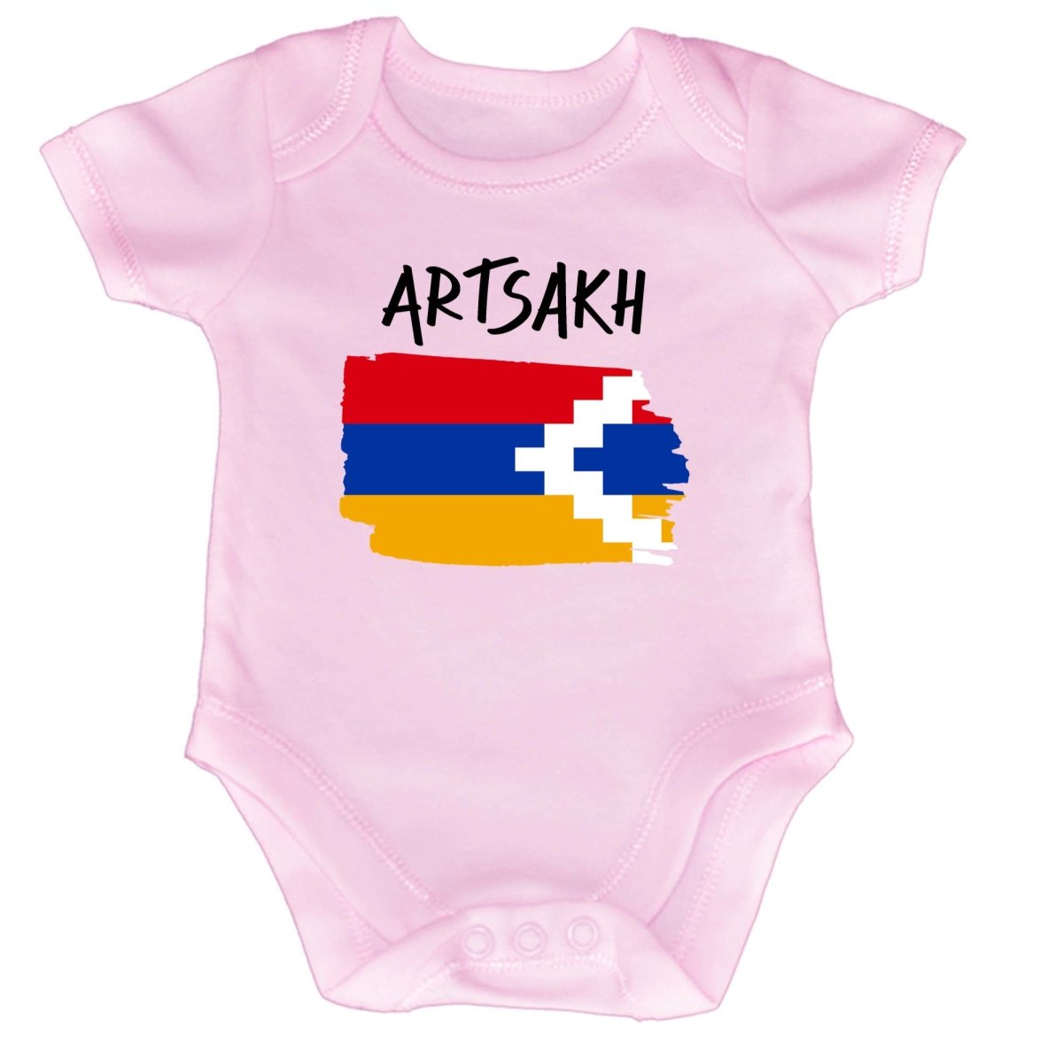 Artsakh Country Flag Nationality - Babygrow Baby - 123t Australia | Funny T-Shirts Mugs Novelty Gifts