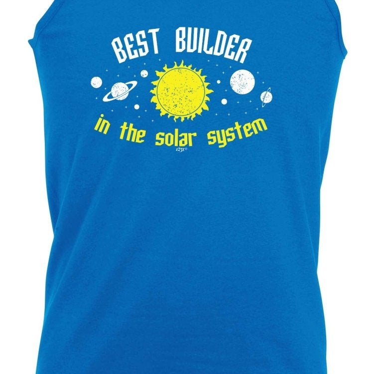 Best Builder Solar System - Funny Novelty Vest Singlet Unisex Tank Top - 123t Australia | Funny T-Shirts Mugs Novelty Gifts
