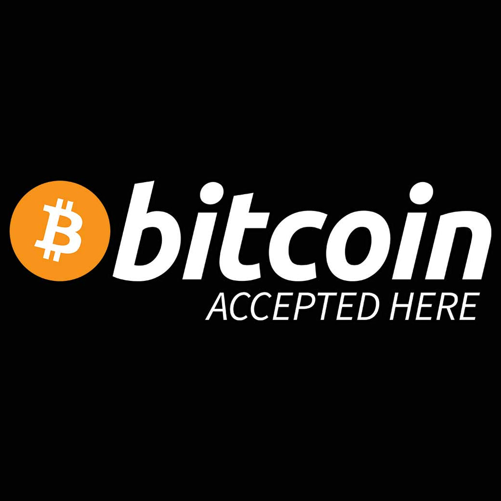 Bitcoin Accepted Here Crypto Currency Logo Trader Investor - Mens 123t Funny T-Shirt Tshirts
