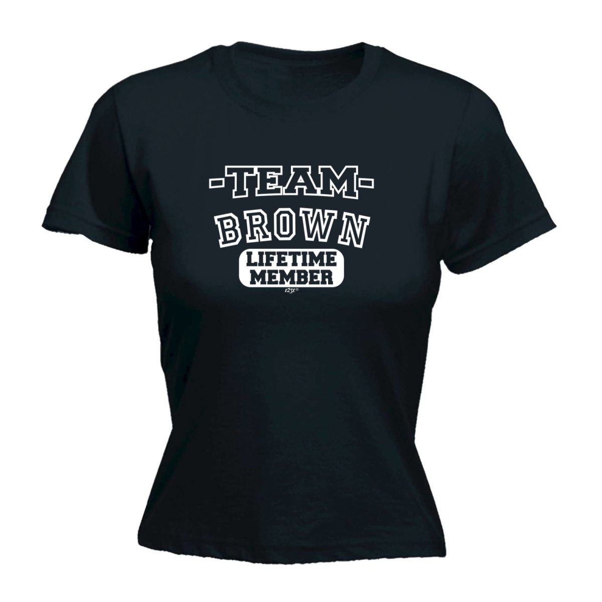 Brown V2 Team Lifetime Member - Funny Novelty Womens T-Shirt T Shirt Tshirt - 123t Australia | Funny T-Shirts Mugs Novelty Gifts