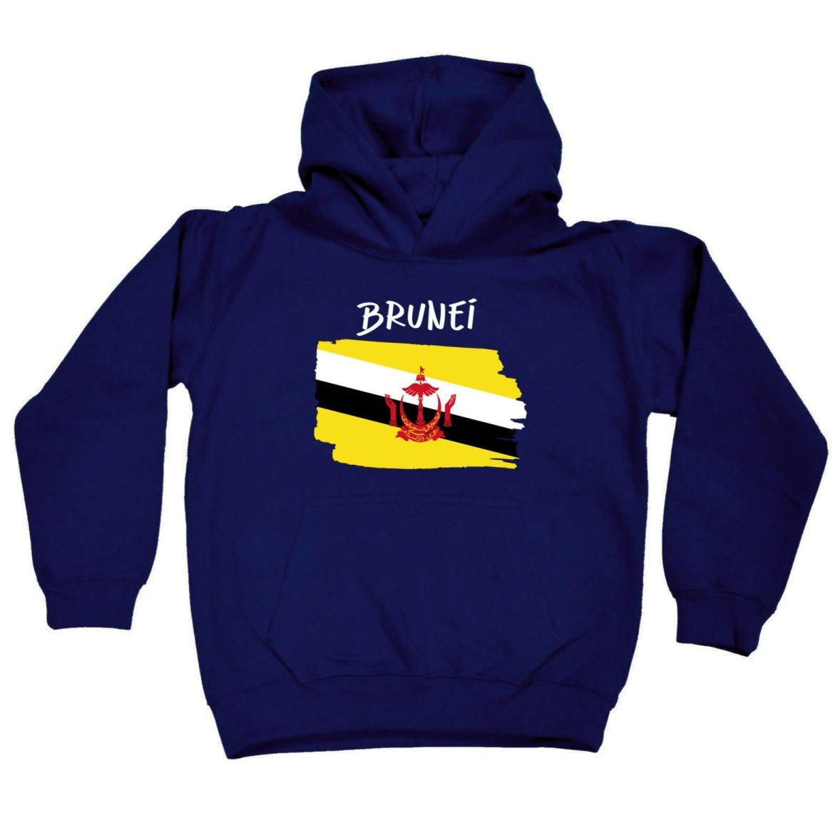 Brunei Country Flag Nationality - Kids Children Hoodie - 123t Australia | Funny T-Shirts Mugs Novelty Gifts