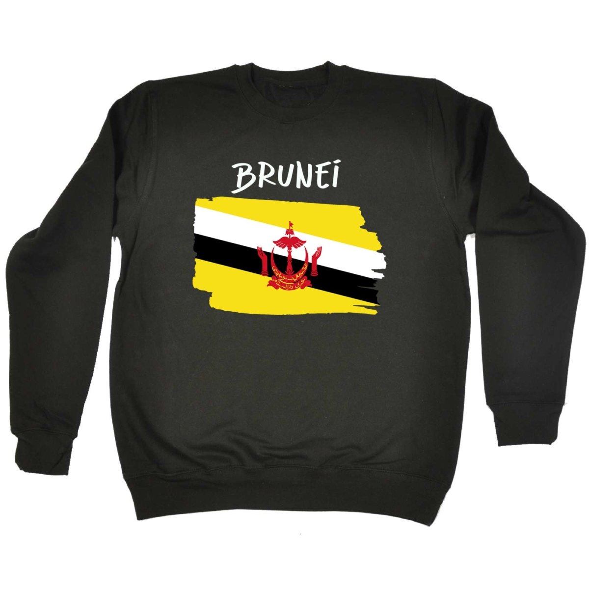 Brunei Country Flag Nationality - Sweatshirt - 123t Australia | Funny T-Shirts Mugs Novelty Gifts