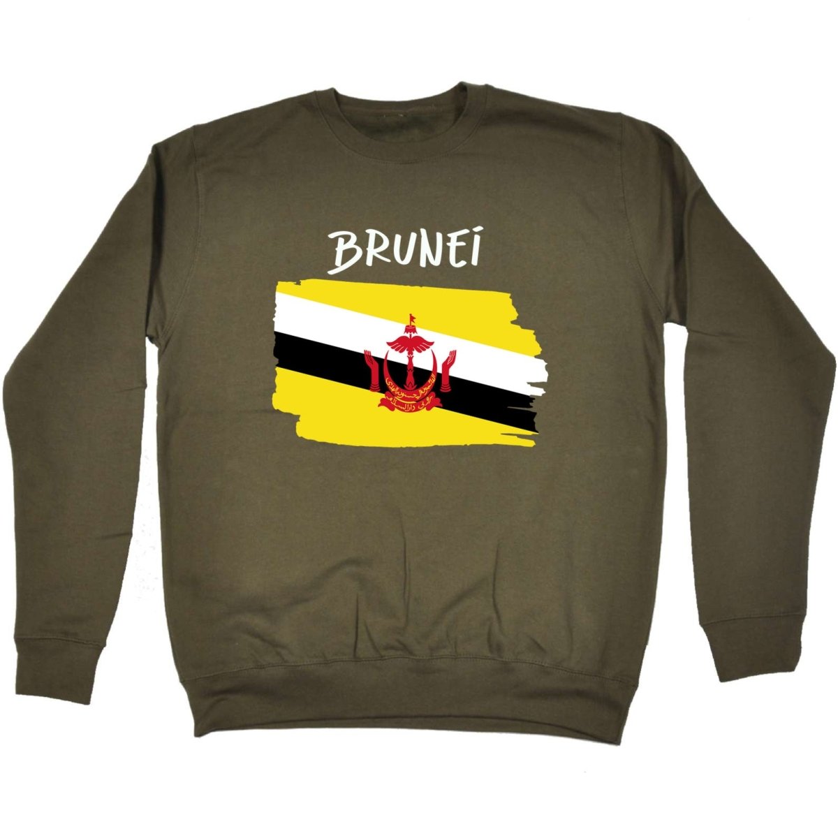 Brunei Country Flag Nationality - Sweatshirt - 123t Australia | Funny T-Shirts Mugs Novelty Gifts