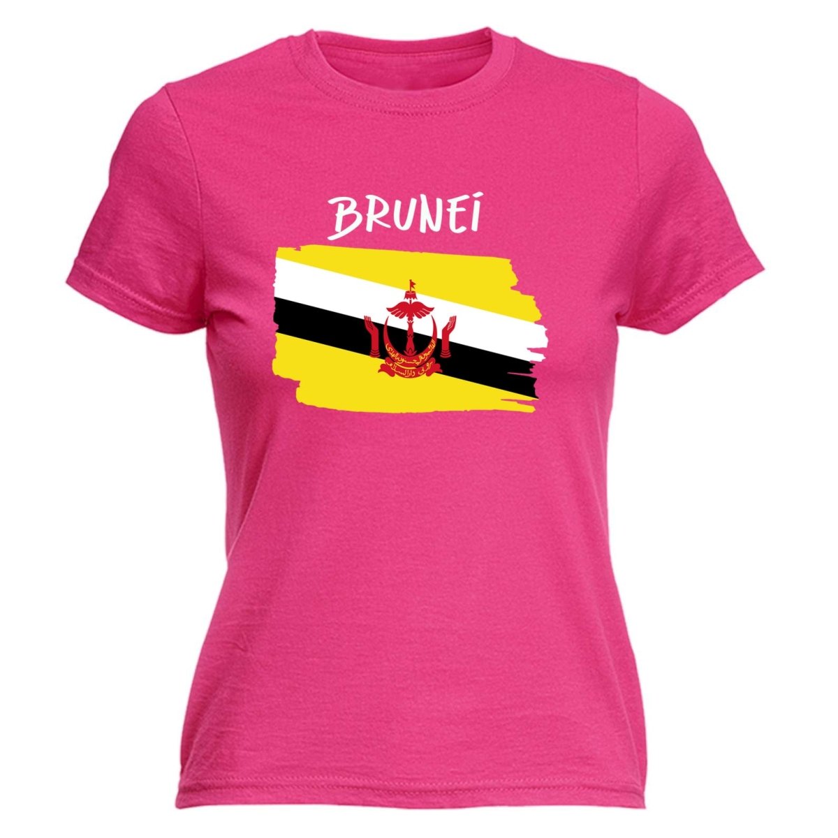 Brunei Country Flag Nationality - Womens T-Shirt T Shirt Tshirt - 123t Australia | Funny T-Shirts Mugs Novelty Gifts