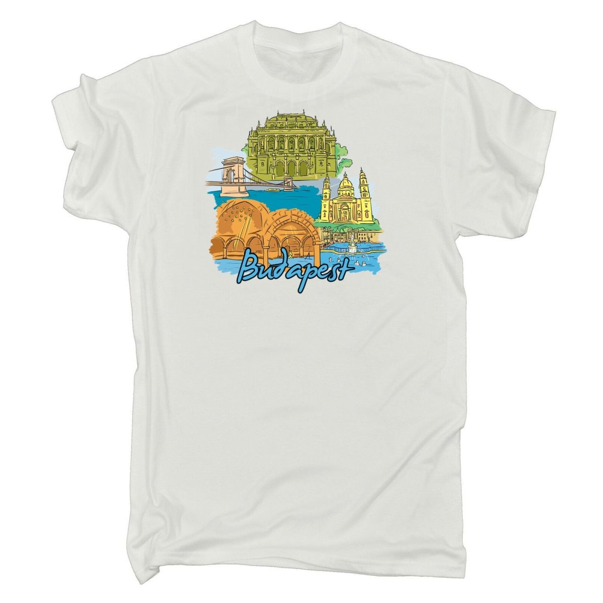 Budapest Hungary Country Flag Destination - Mens Funny T-Shirt Tshirts - 123t Australia | Funny T-Shirts Mugs Novelty Gifts