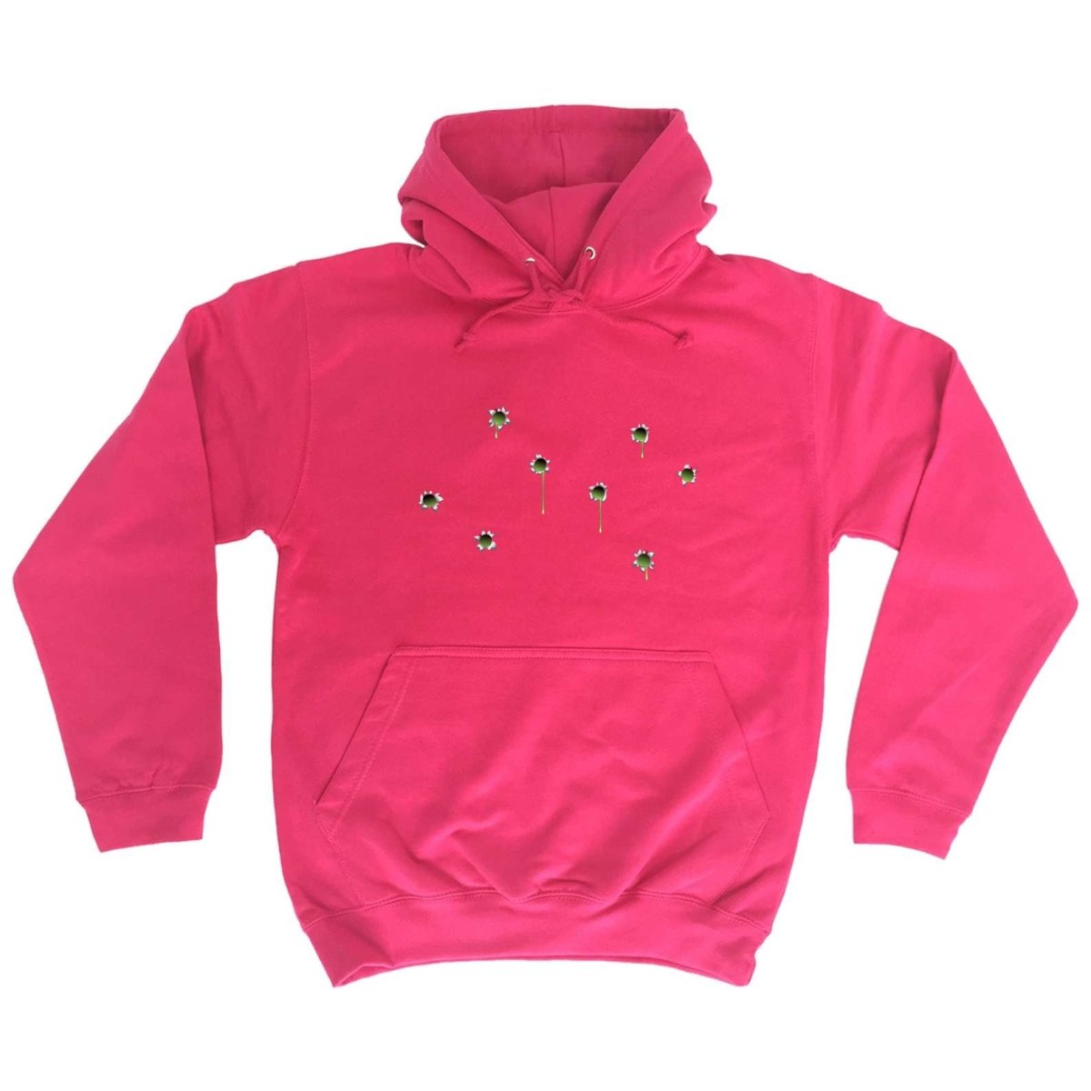 Bullet Holes Green - Funny Novelty Hoodies Hoodie - 123t Australia | Funny T-Shirts Mugs Novelty Gifts