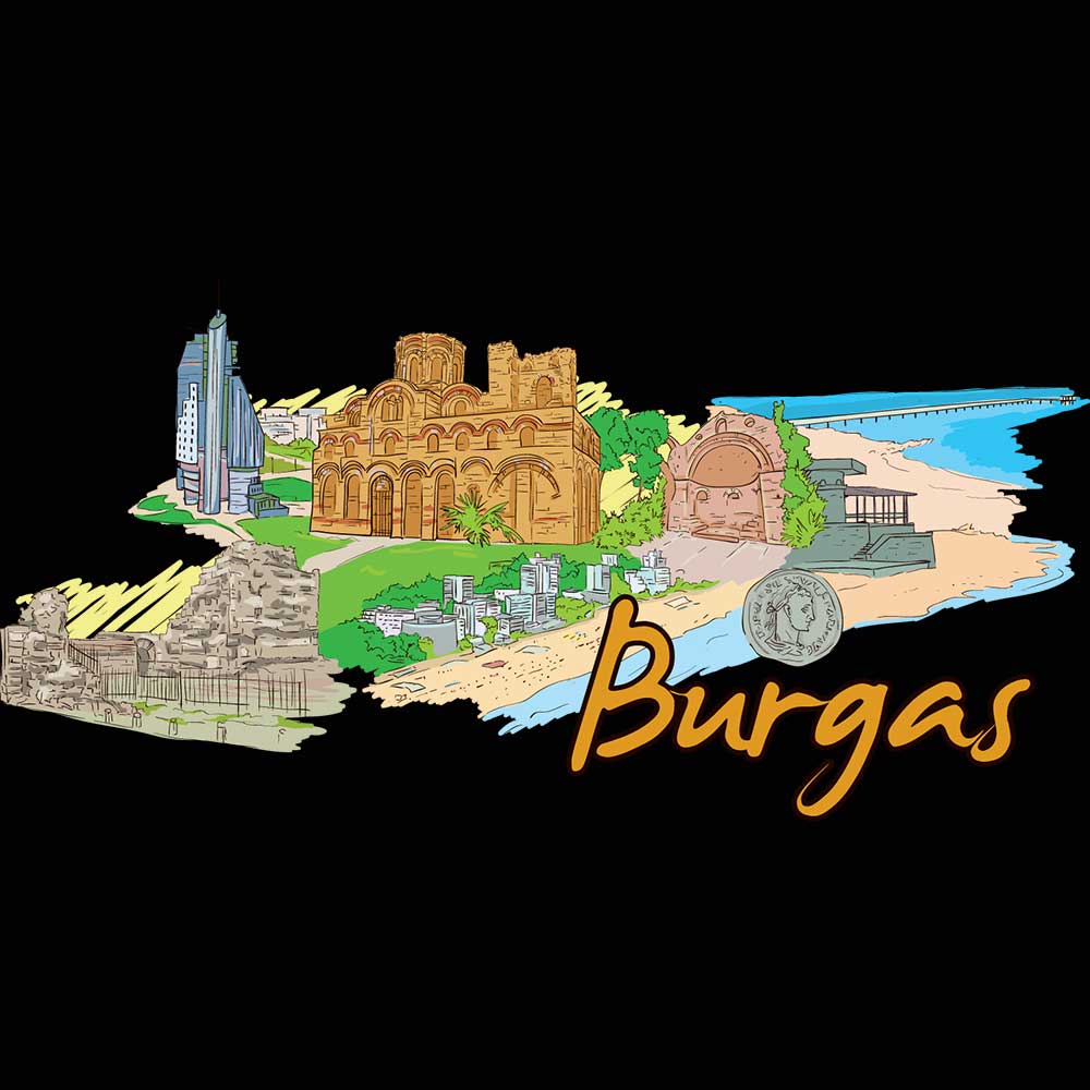 Burgas Bulgaria Country Flag Destination - Mens Funny T-Shirt Tshirts - 123t Australia | Funny T-Shirts Mugs Novelty Gifts