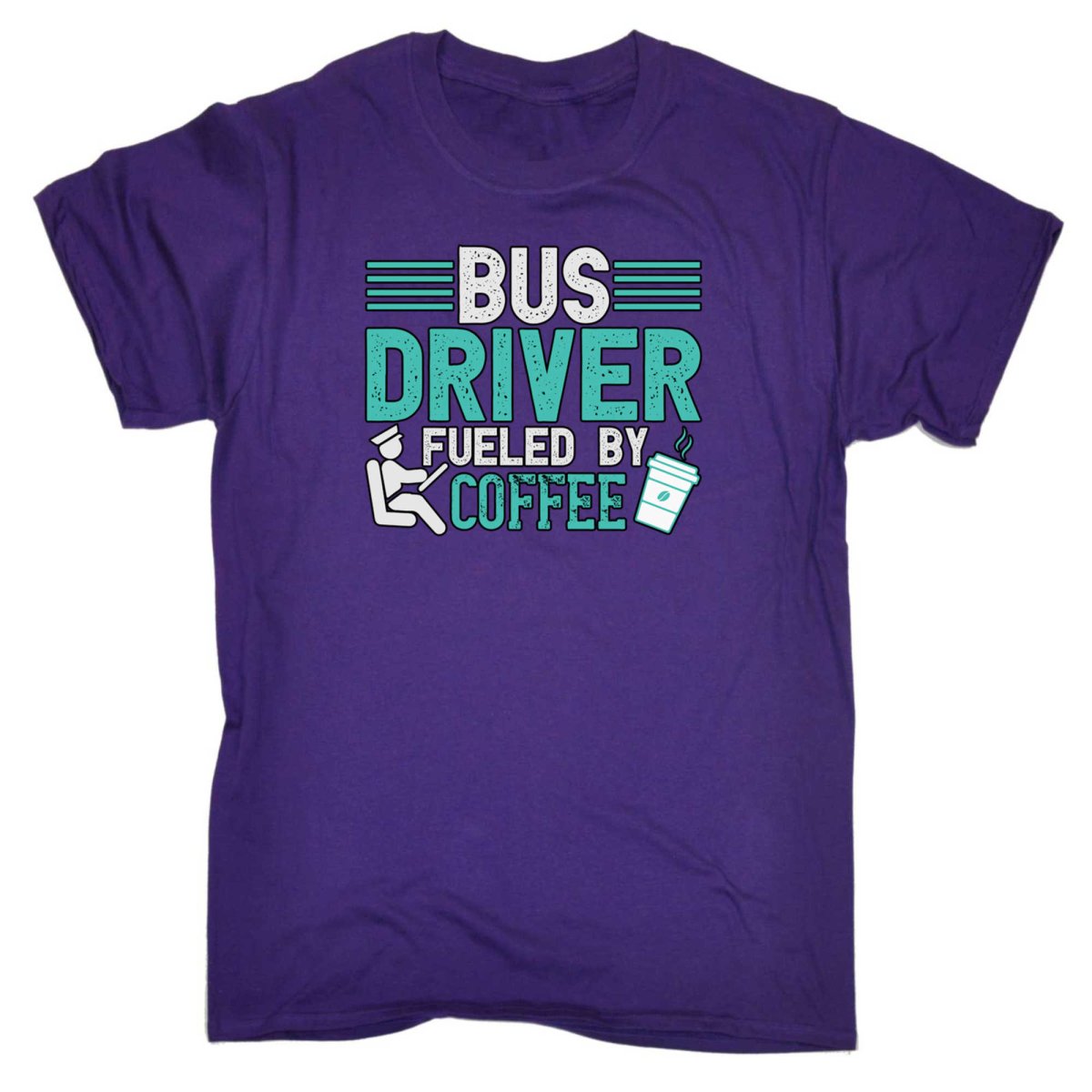 Bus Driver Fueld By Coffee - Mens Funny T-Shirt Tshirts - 123t Australia | Funny T-Shirts Mugs Novelty Gifts