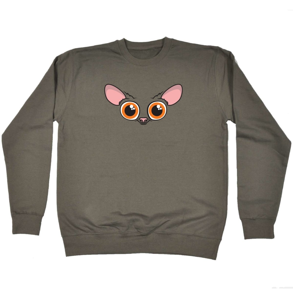 Bush Baby Animal Face Ani Mates - Funny Novelty Sweatshirt - 123t Australia | Funny T-Shirts Mugs Novelty Gifts
