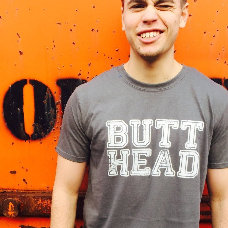 Butt Head - Mens Funny Novelty T-Shirt Tshirts BLACK T Shirt - 123t Australia | Funny T-Shirts Mugs Novelty Gifts