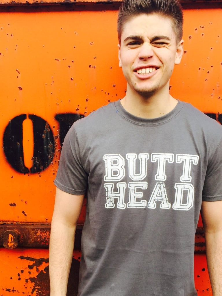 Butt Head - Mens Funny Novelty T-Shirt Tshirts BLACK T Shirt - 123t Australia | Funny T-Shirts Mugs Novelty Gifts