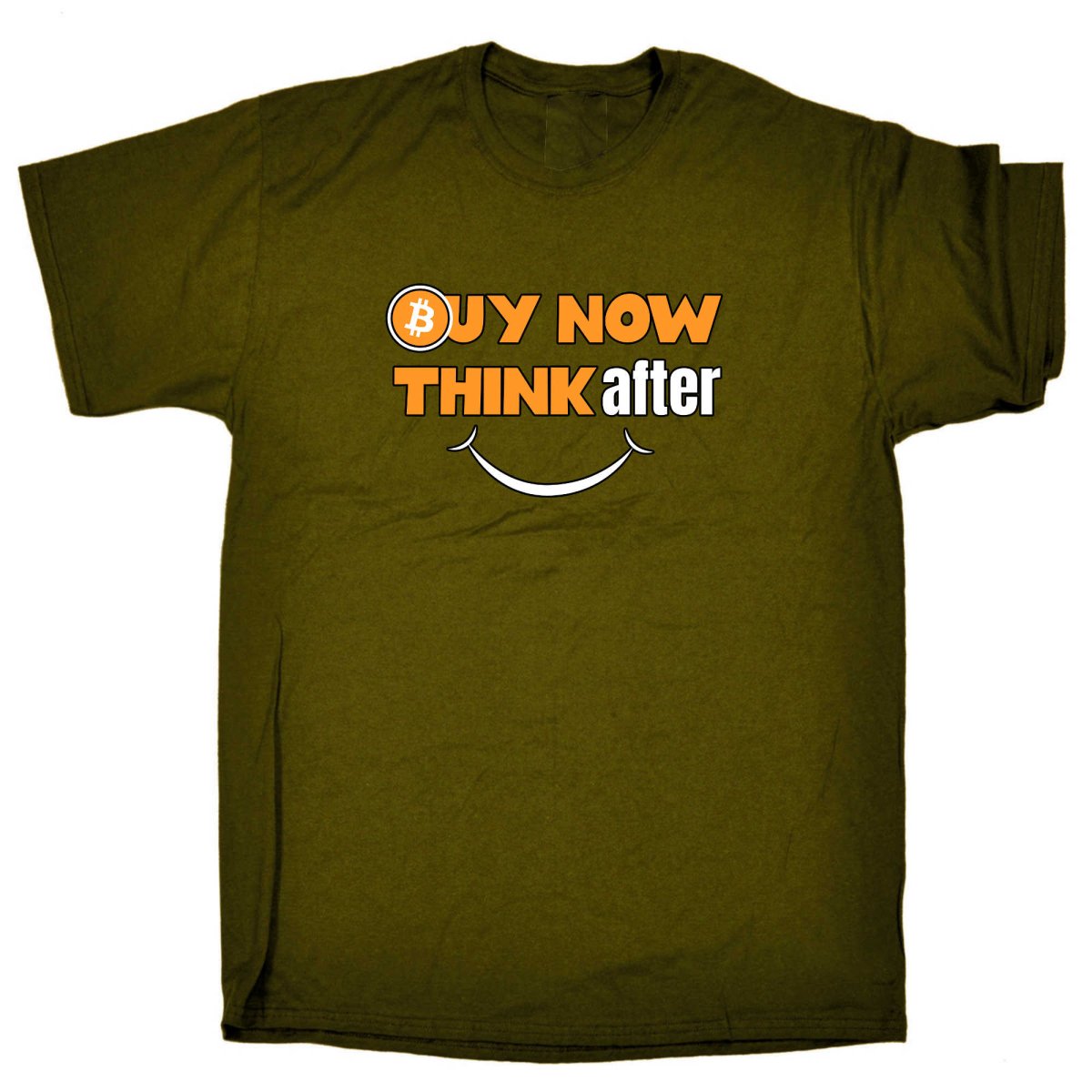 Buy Now Bitcoin Think After And Smile - Mens Funny T-Shirt Tshirts - 123t Australia | Funny T-Shirts Mugs Novelty Gifts