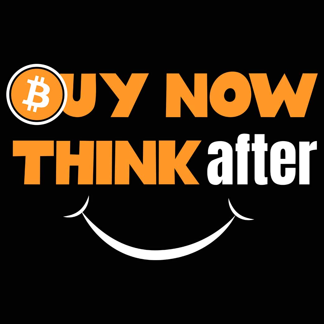 Buy Now Bitcoin Think After And Smile - Mens Funny T-Shirt Tshirts - 123t Australia | Funny T-Shirts Mugs Novelty Gifts
