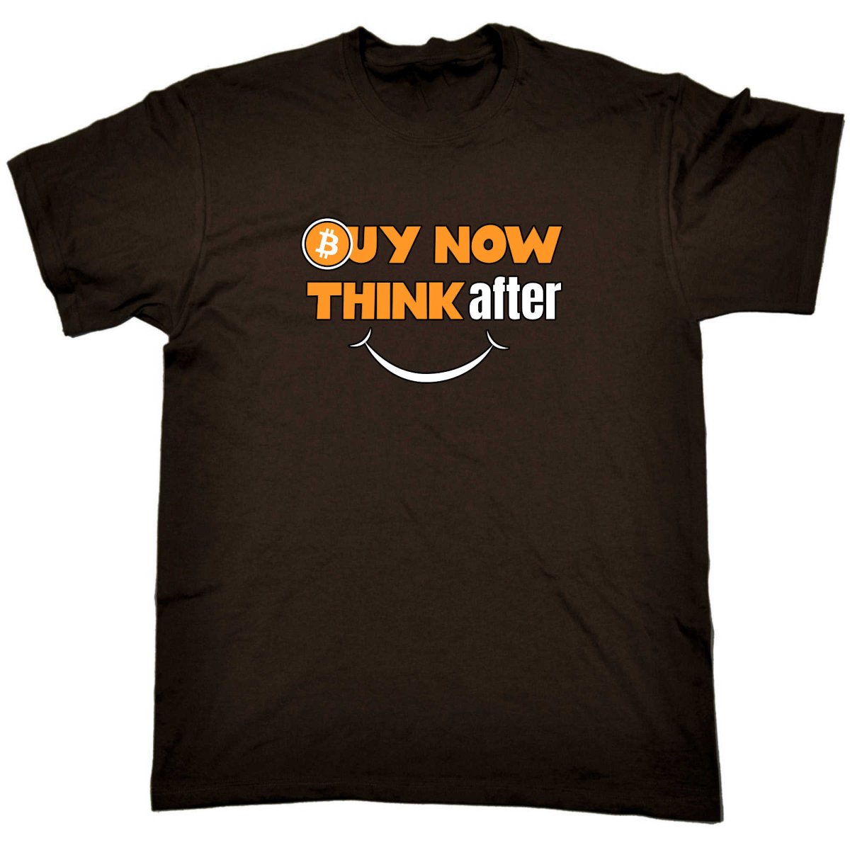 Buy Now Bitcoin Think After And Smile - Mens Funny T-Shirt Tshirts - 123t Australia | Funny T-Shirts Mugs Novelty Gifts
