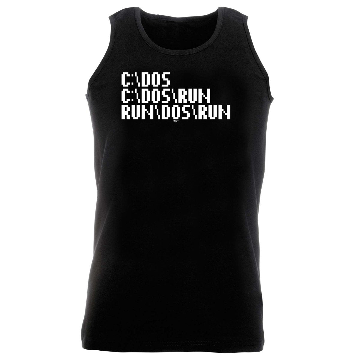 C Dos Run Computer - Funny Novelty Vest Singlet Unisex Tank Top - 123t Australia | Funny T-Shirts Mugs Novelty Gifts