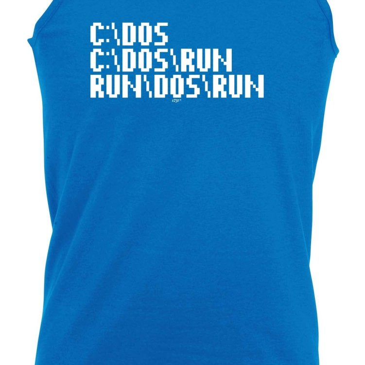 C Dos Run Computer - Funny Novelty Vest Singlet Unisex Tank Top - 123t Australia | Funny T-Shirts Mugs Novelty Gifts