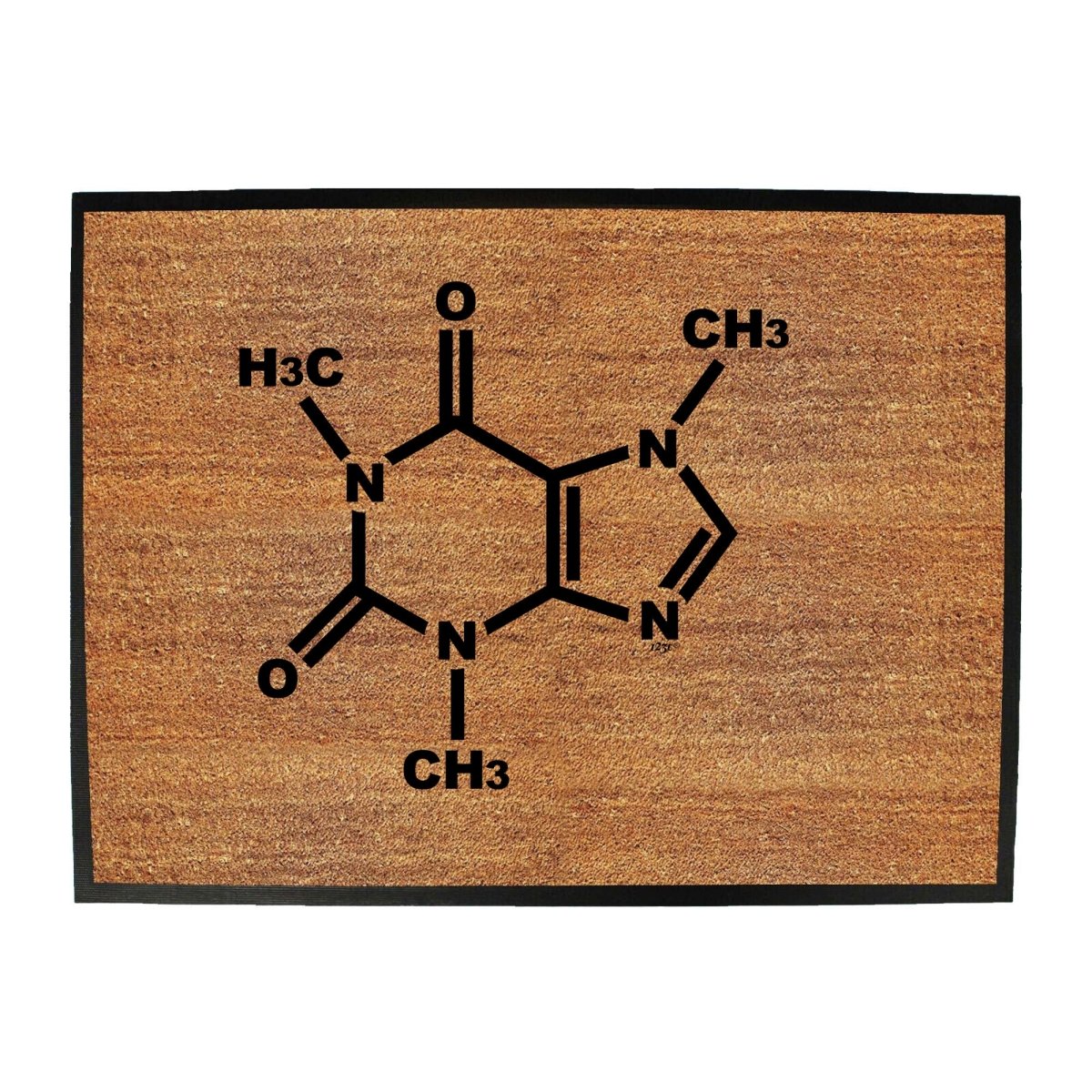 Caffeine Chemical - Funny Novelty Doormat Man Cave Floor mat - 123t Australia | Funny T-Shirts Mugs Novelty Gifts