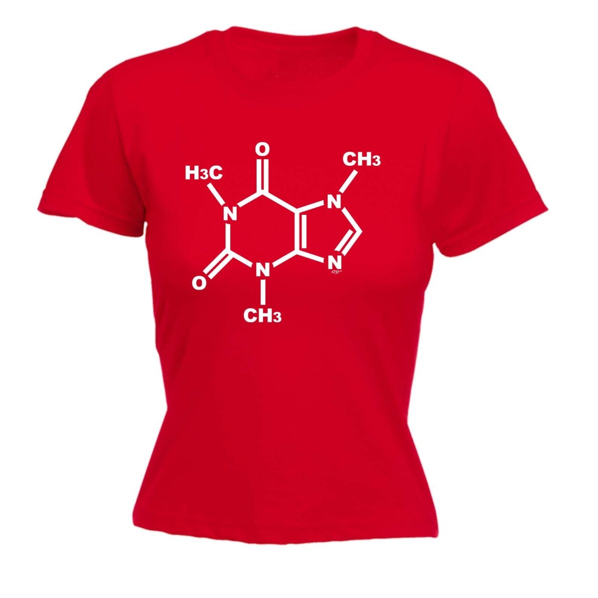 Caffeine Chemical - Funny Novelty Womens T-Shirt T Shirt Tshirt - 123t Australia | Funny T-Shirts Mugs Novelty Gifts