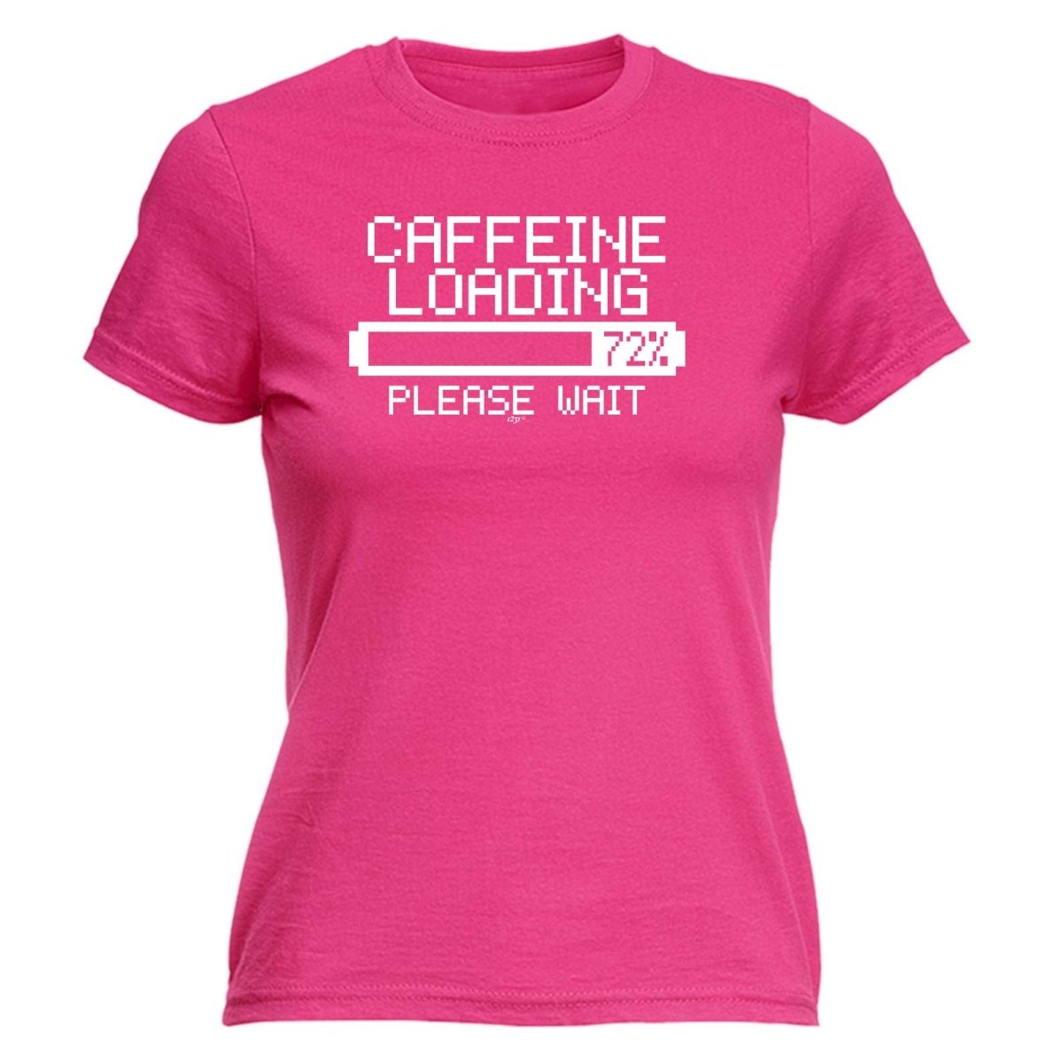 Caffeine Loading - Funny Novelty Womens T-Shirt T Shirt Tshirt - 123t Australia | Funny T-Shirts Mugs Novelty Gifts