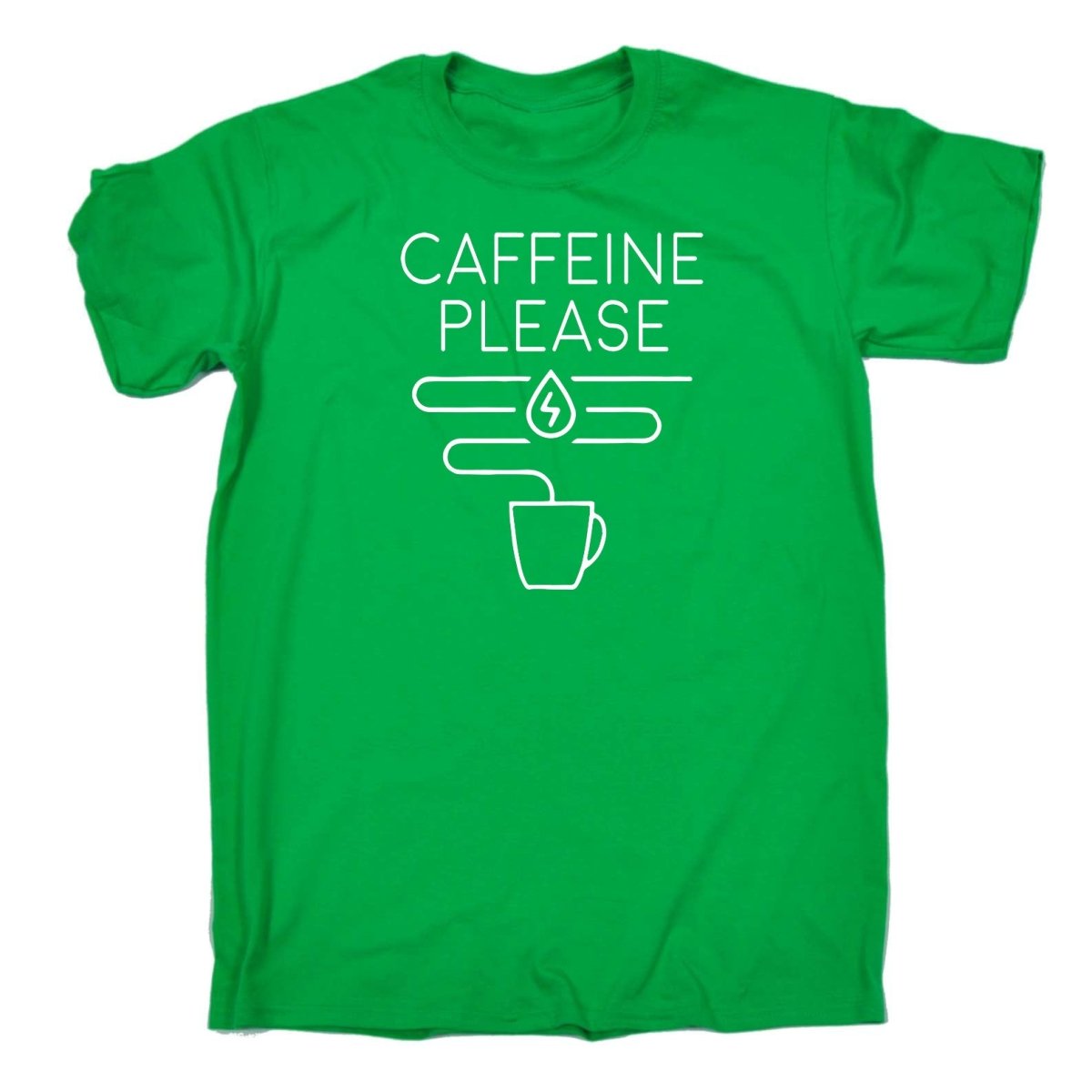 Caffeine Please Coffee - Mens Funny T-Shirt Tshirts Tee Shirt - 123t Australia | Funny T-Shirts Mugs Novelty Gifts