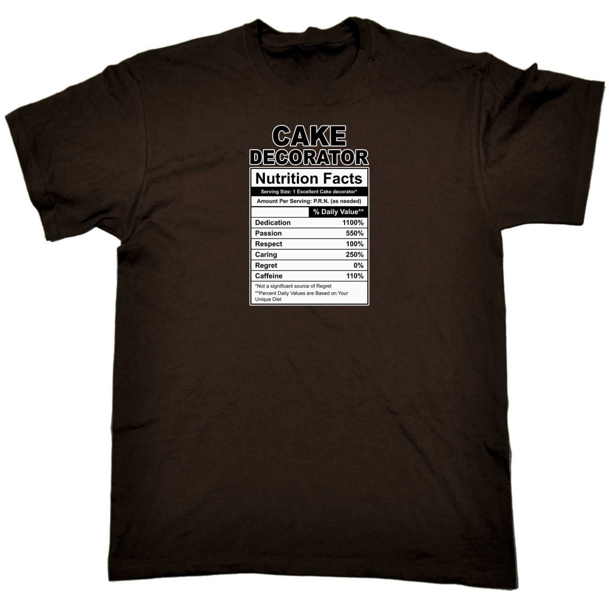 Cake Decorator Nutrition Facts - Mens Funny T-Shirt Tshirts - 123t Australia | Funny T-Shirts Mugs Novelty Gifts