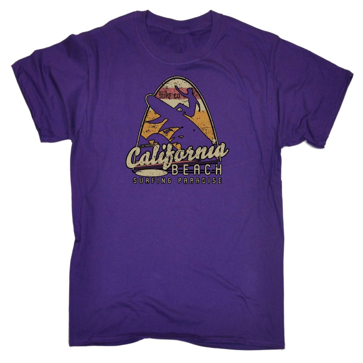 California Beach Surfing Paradise Surf - Mens Funny T-Shirt Tshirts - 123t Australia | Funny T-Shirts Mugs Novelty Gifts