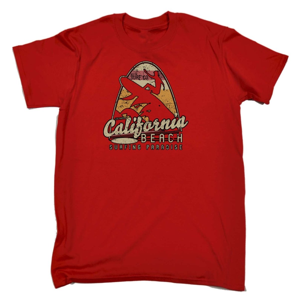 California Beach Surfing Paradise Surf - Mens Funny T-Shirt Tshirts - 123t Australia | Funny T-Shirts Mugs Novelty Gifts