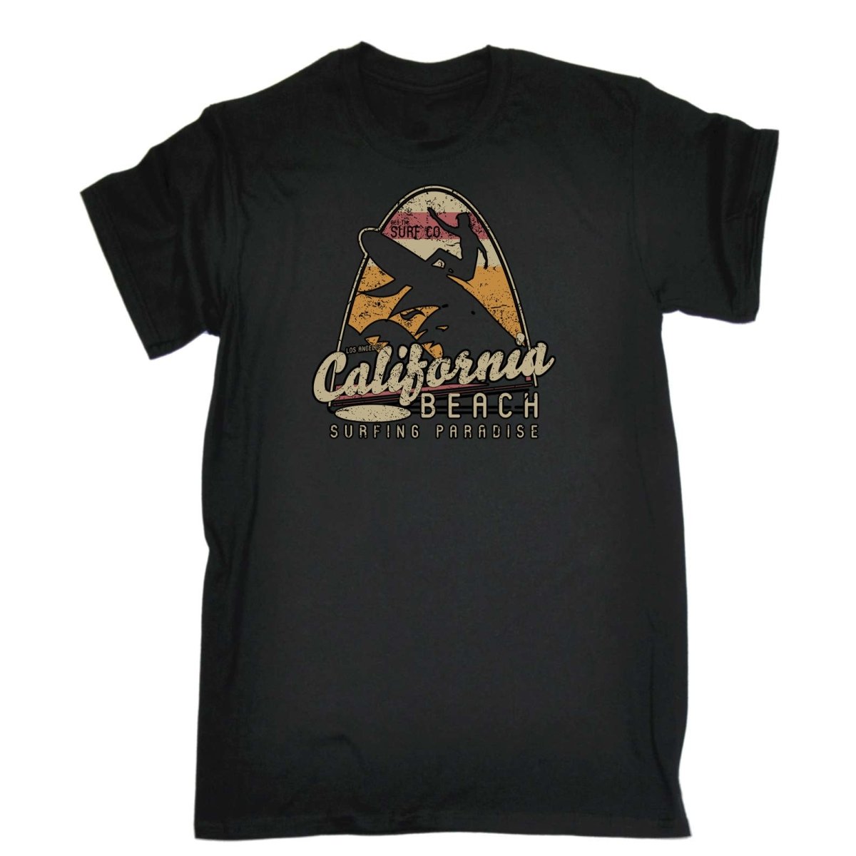 California Beach Surfing Paradise Surf - Mens Funny T-Shirt Tshirts - 123t Australia | Funny T-Shirts Mugs Novelty Gifts