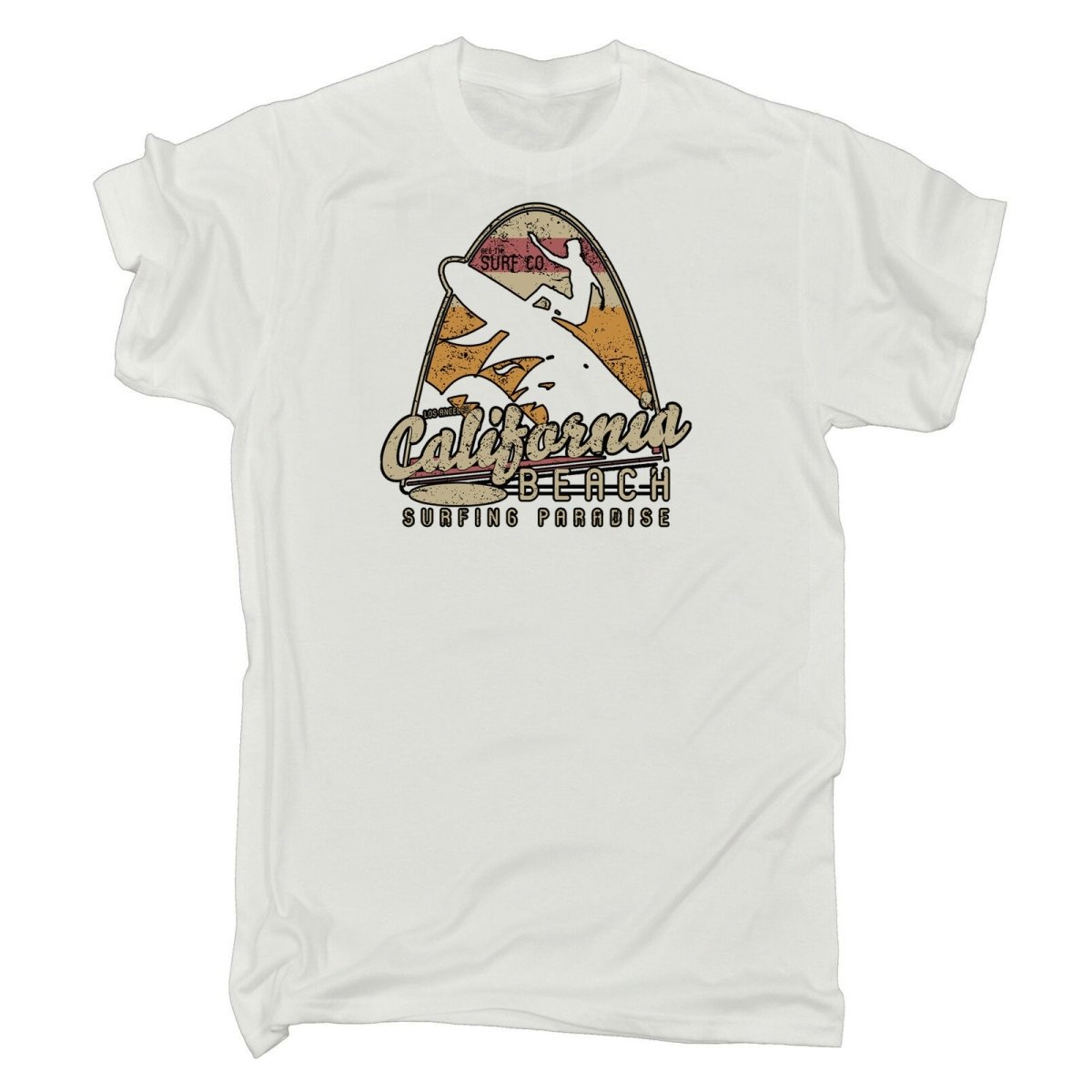 California Beach Surfing Paradise Surf - Mens Funny T-Shirt Tshirts - 123t Australia | Funny T-Shirts Mugs Novelty Gifts