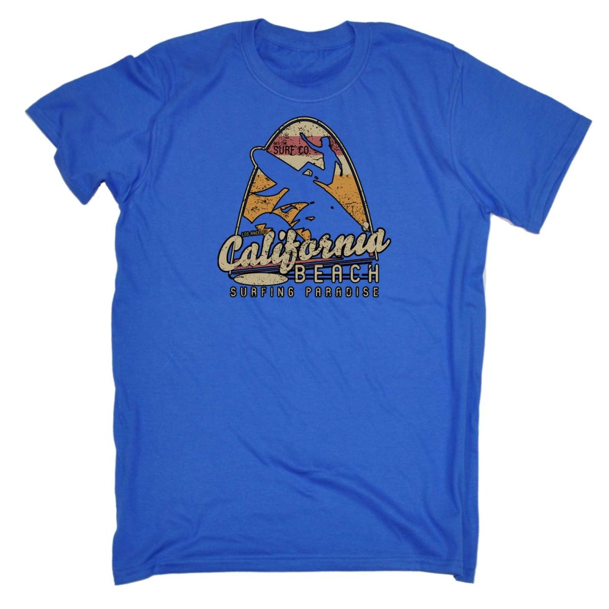 California Beach Surfing Paradise Surf - Mens Funny T-Shirt Tshirts - 123t Australia | Funny T-Shirts Mugs Novelty Gifts