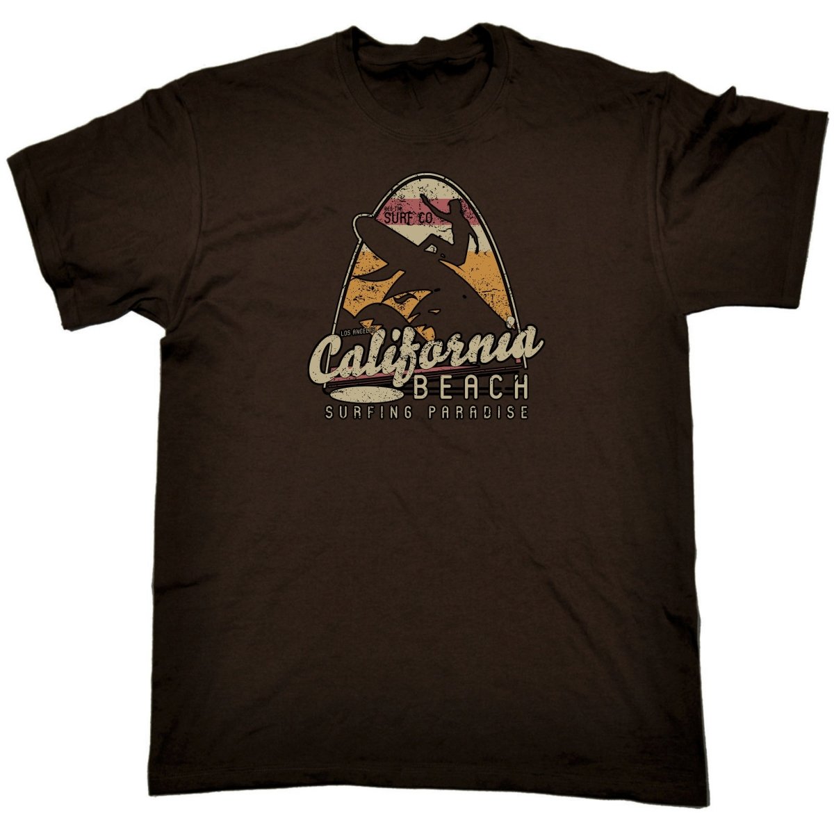 California Beach Surfing Paradise Surf - Mens Funny T-Shirt Tshirts - 123t Australia | Funny T-Shirts Mugs Novelty Gifts