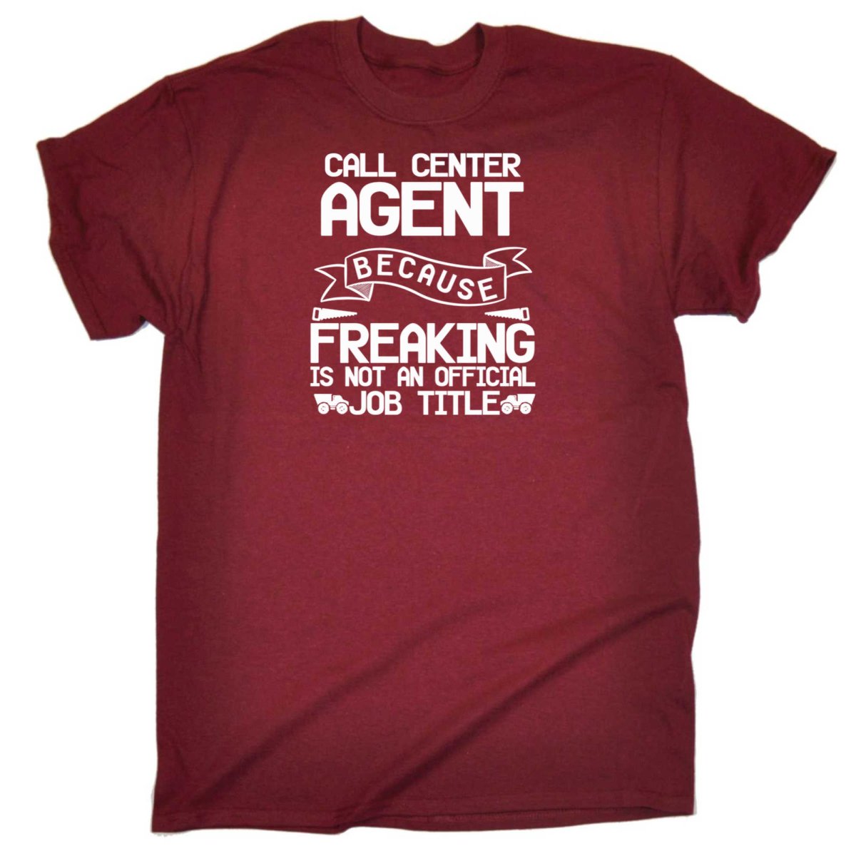 Call Center Agent Because Freaking - Mens Funny T-Shirt Tshirts - 123t Australia | Funny T-Shirts Mugs Novelty Gifts