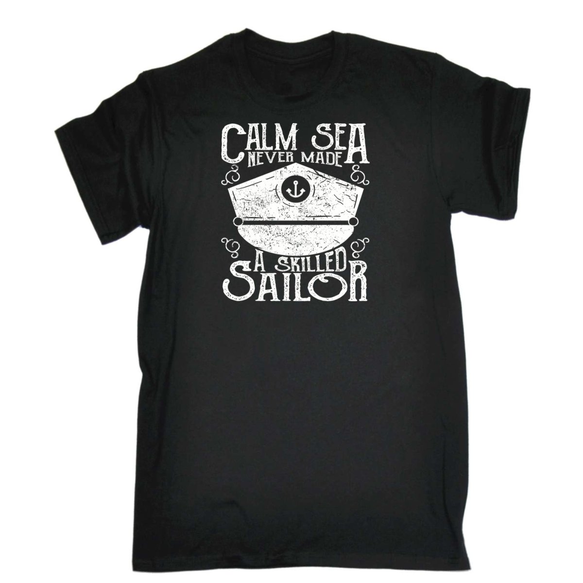 Calm Sea Skilled Sailor - Mens Funny T-Shirt Tshirts - 123t Australia | Funny T-Shirts Mugs Novelty Gifts