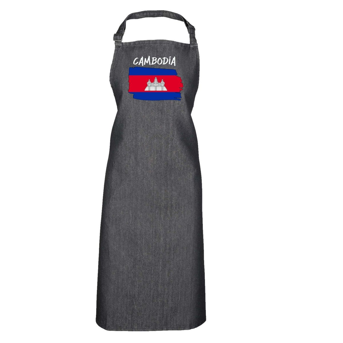 Cambodia Country Flag Nationality - Kitchen Apron - 123t Australia | Funny T-Shirts Mugs Novelty Gifts