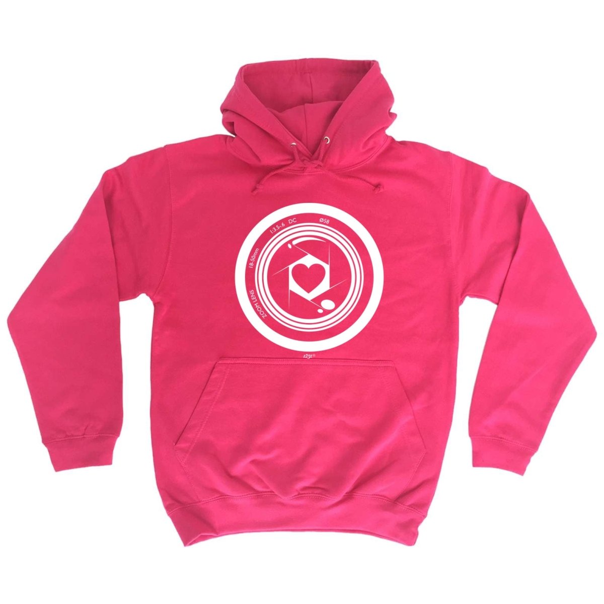 Camera Heart - Funny Novelty Hoodies Hoodie - 123t Australia | Funny T-Shirts Mugs Novelty Gifts