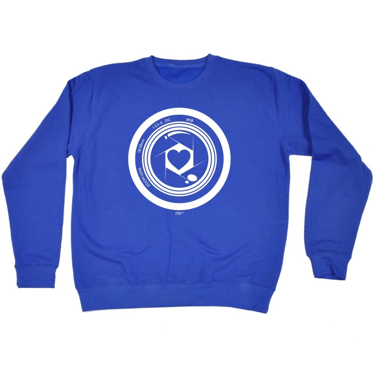 Camera Heart - Funny Novelty Sweatshirt - 123t Australia | Funny T-Shirts Mugs Novelty Gifts