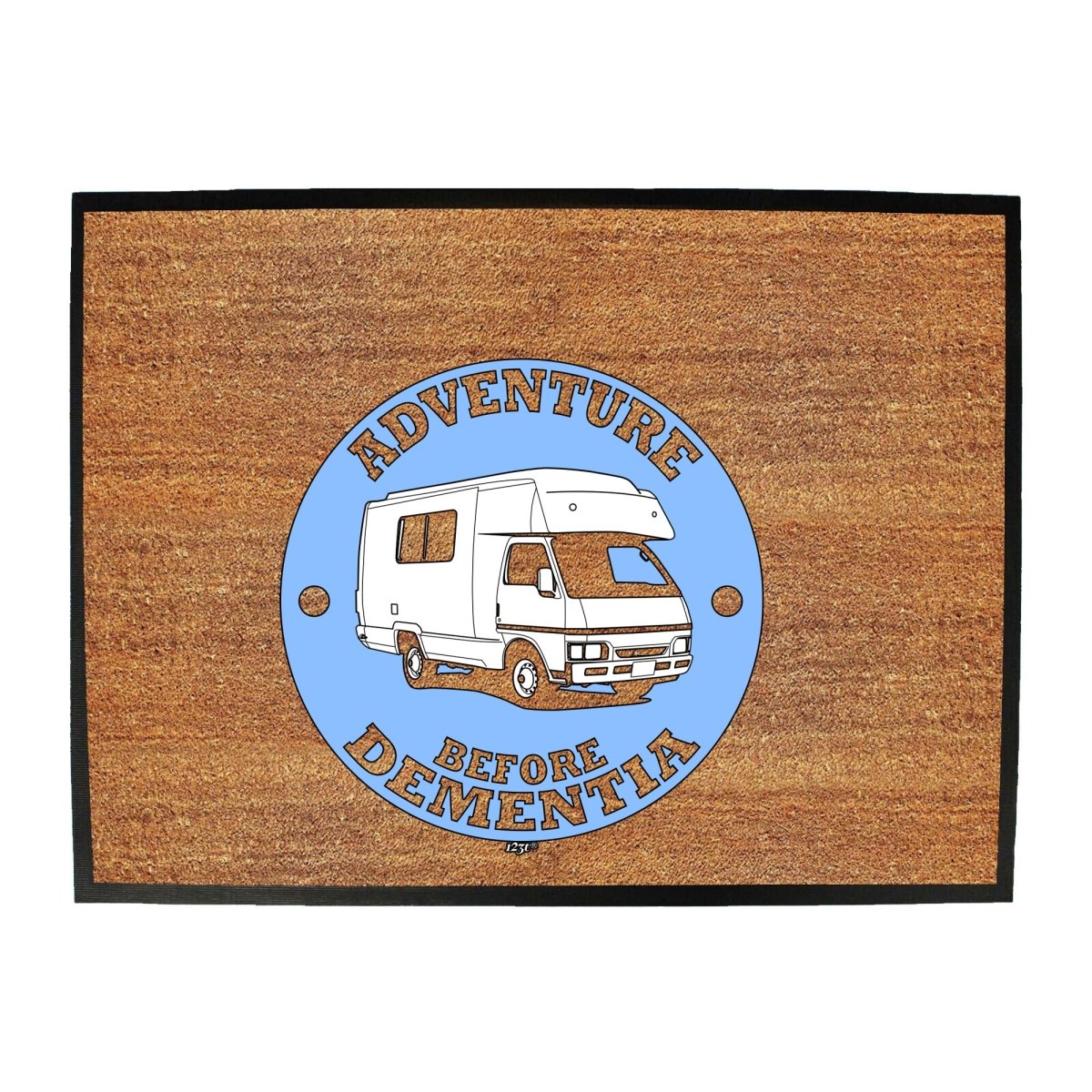 Camper Adventure Before - Funny Novelty Doormat Man Cave Floor mat - 123t Australia | Funny T-Shirts Mugs Novelty Gifts