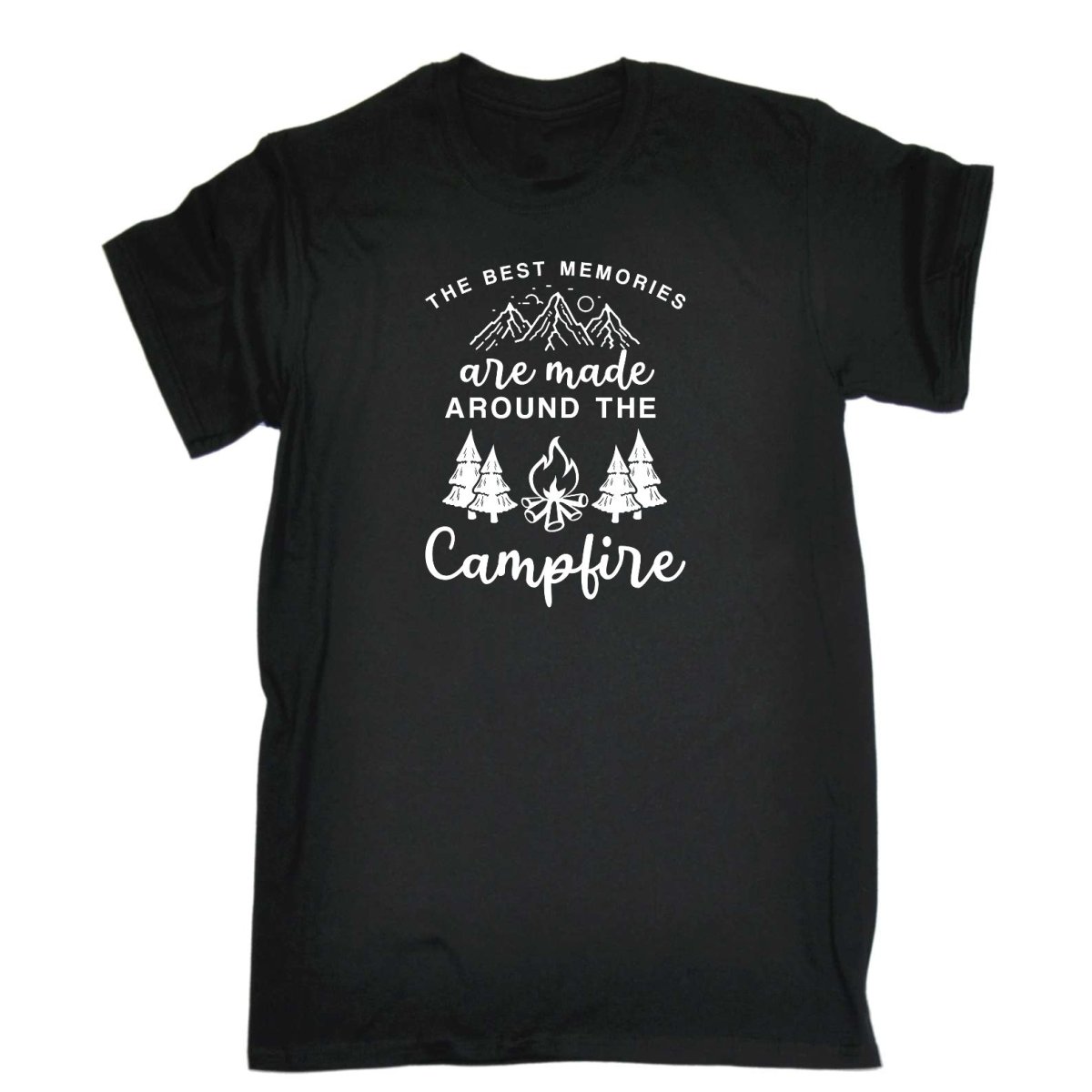 Camping Best Memories Are Made Around A Campfire - Mens Funny T-Shirt Tshirts Tee Shirt - 123t Australia | Funny T-Shirts Mugs Novelty Gifts