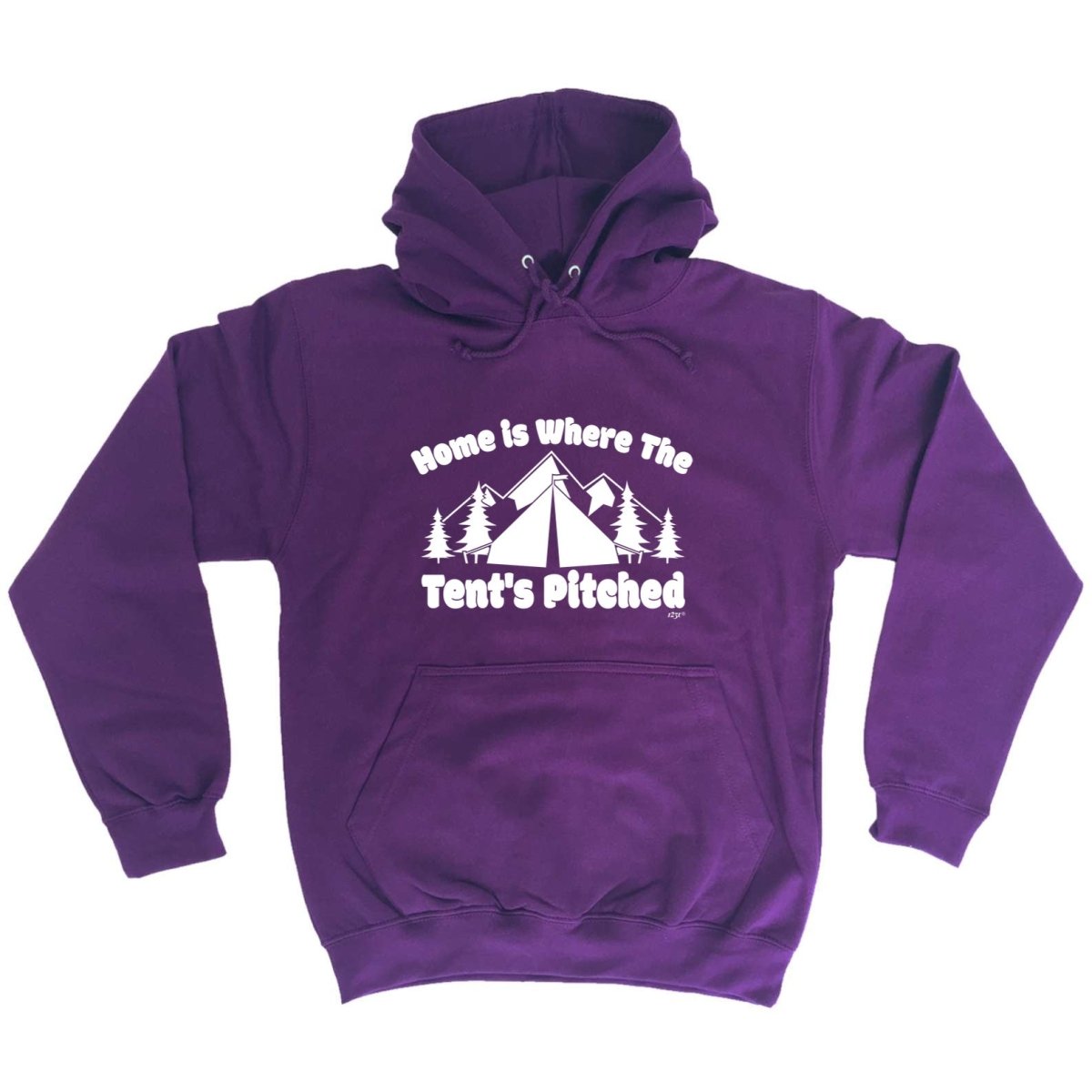 Camping Home Is Where The Tents Pitched - Funny Novelty Hoodies Hoodie - 123t Australia | Funny T-Shirts Mugs Novelty Gifts