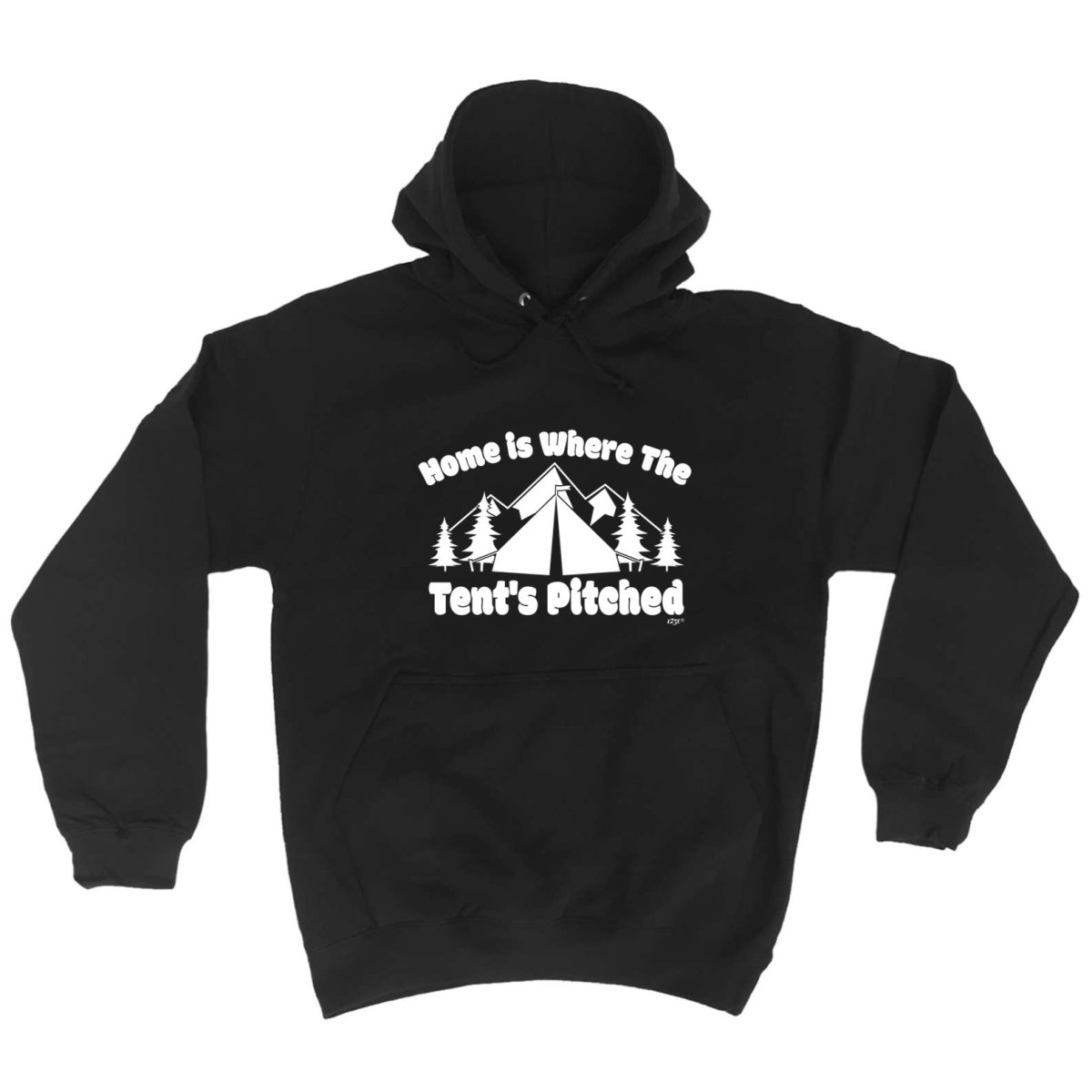 Camping Home Is Where The Tents Pitched - Funny Novelty Hoodies Hoodie - 123t Australia | Funny T-Shirts Mugs Novelty Gifts