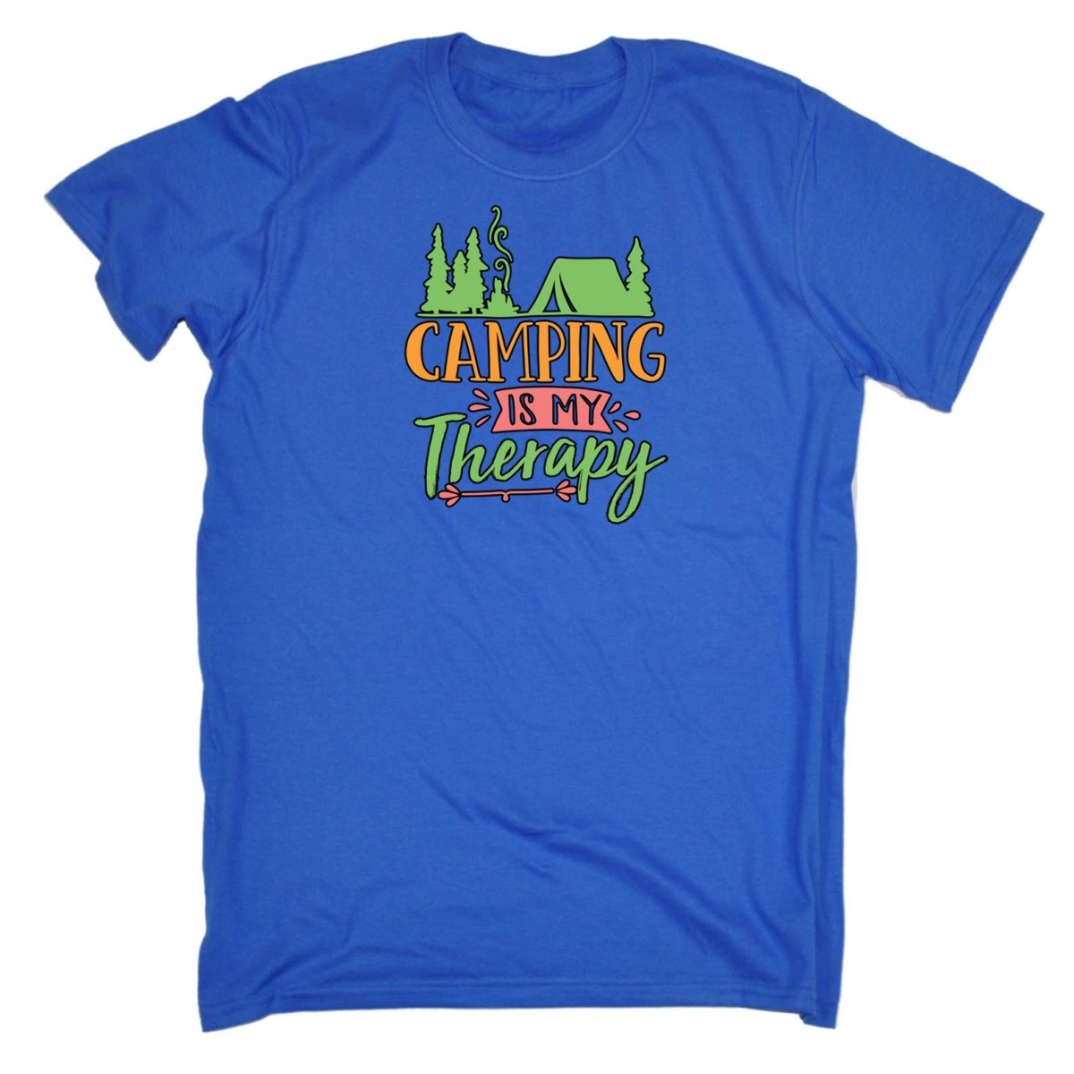 Camping Is My Therapy - Mens Funny T-Shirt Tshirts - 123t Australia | Funny T-Shirts Mugs Novelty Gifts