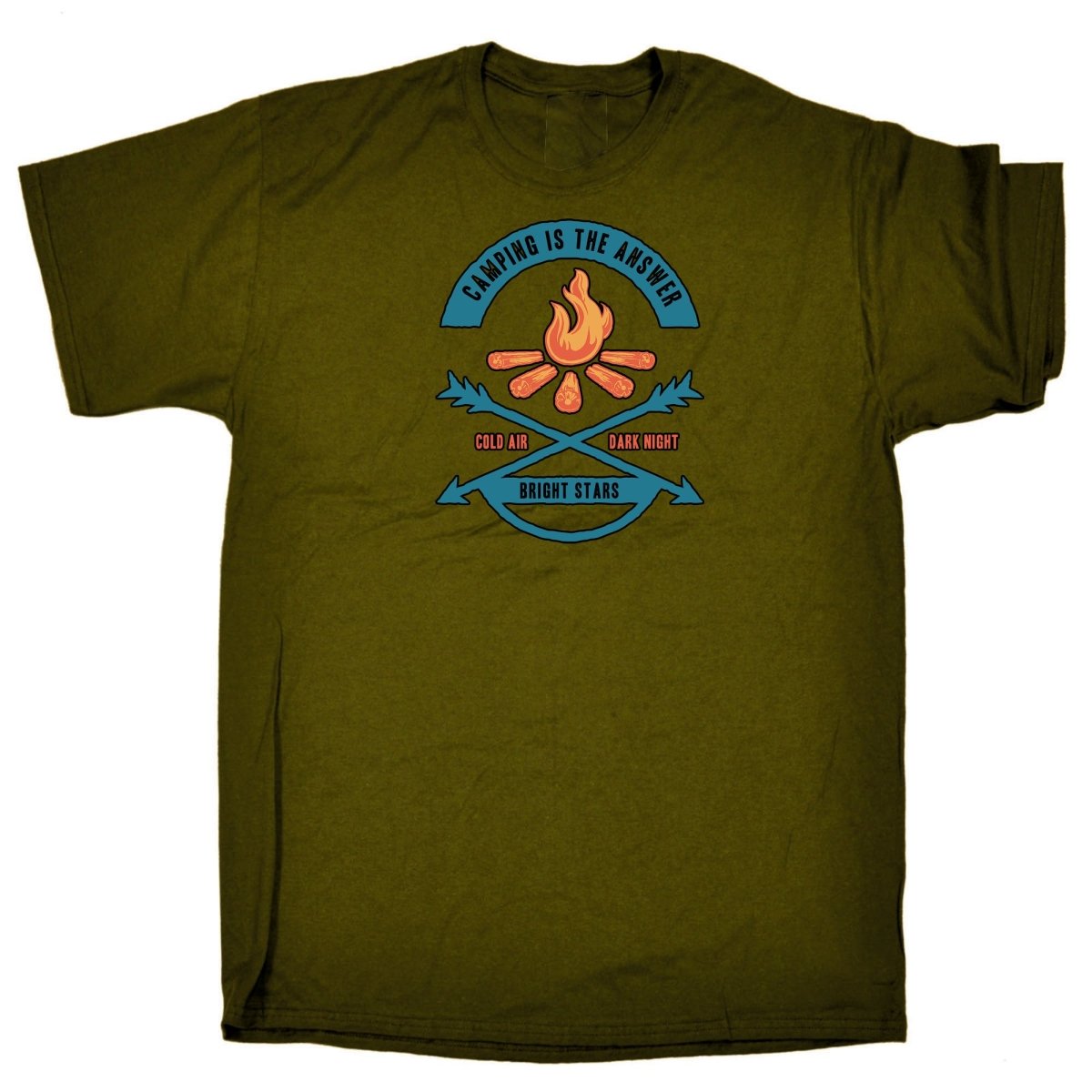 Camping Is The Answer - Mens Funny T-Shirt Tshirts - 123t Australia | Funny T-Shirts Mugs Novelty Gifts