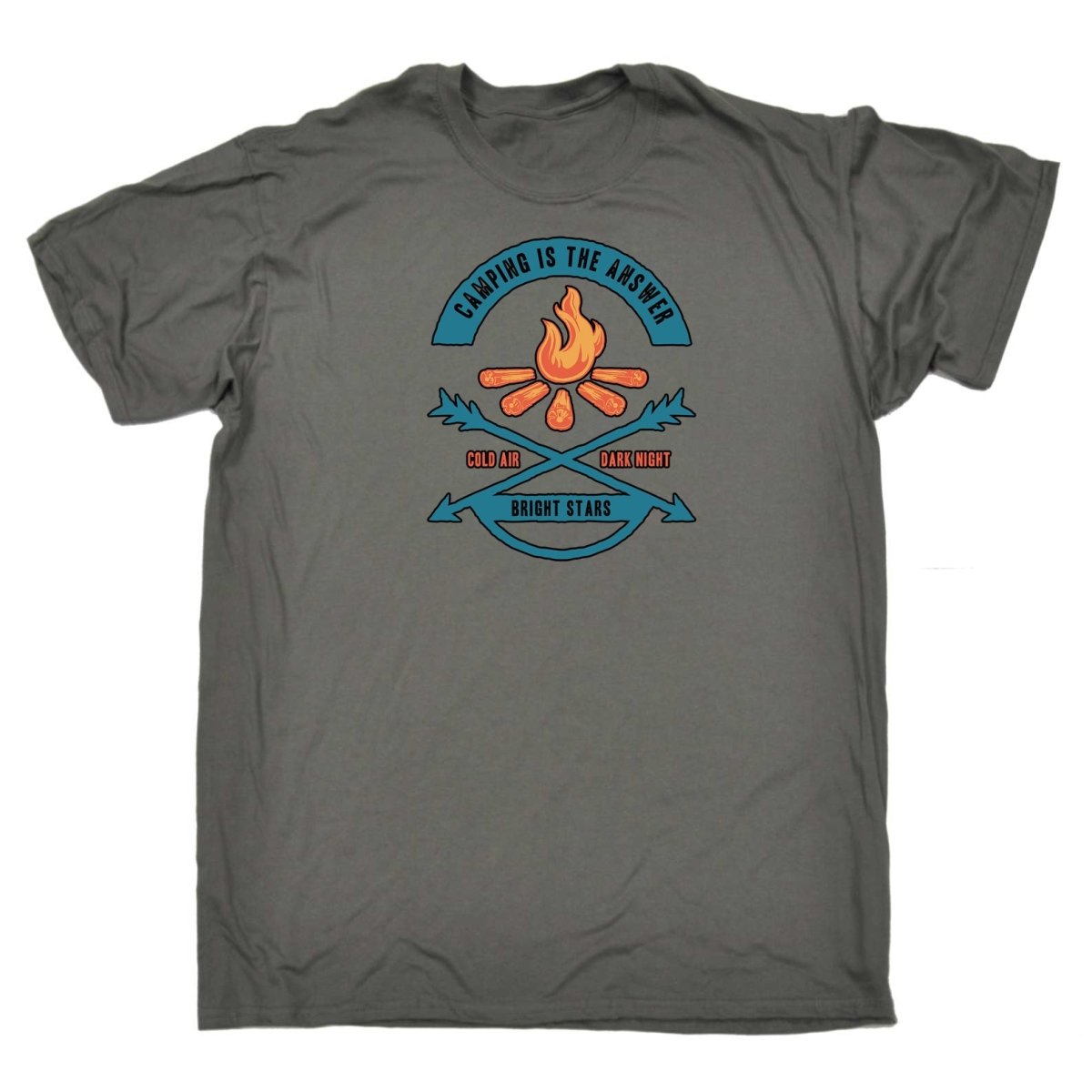 Camping Is The Answer - Mens Funny T-Shirt Tshirts - 123t Australia | Funny T-Shirts Mugs Novelty Gifts